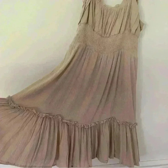 The Post Women's Angie Taupe Flowy Dress Size Large NWOT - Picture 9 of 10